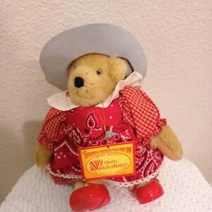 Muffy VanderBear Cowboy Teddy Bear & Her Horse Oatsie